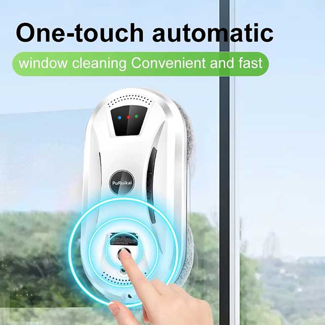 PuRuiKai Ultra-Thin Window Cleaning Robot – Electric Glass Cleaner with Remote Control | Smart Home LimpiaCristales