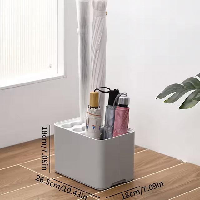Umbrella Rack with Drip Tray | Space-Saving Corner Storage for Entryway | Holds 10-15 Umbrellas