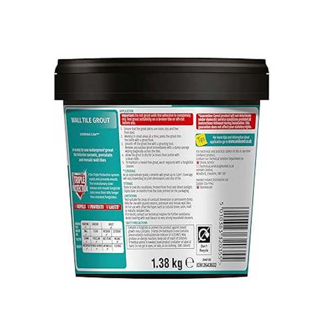 UniBond UltraForce Ready Mixed White Wall Tile Grout