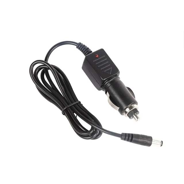 Universal 12V 2A Car Charger & Power Adapter – Cigarette Lighter DC Plug for Driving Recorder, Massage Pillow & Charging Cable