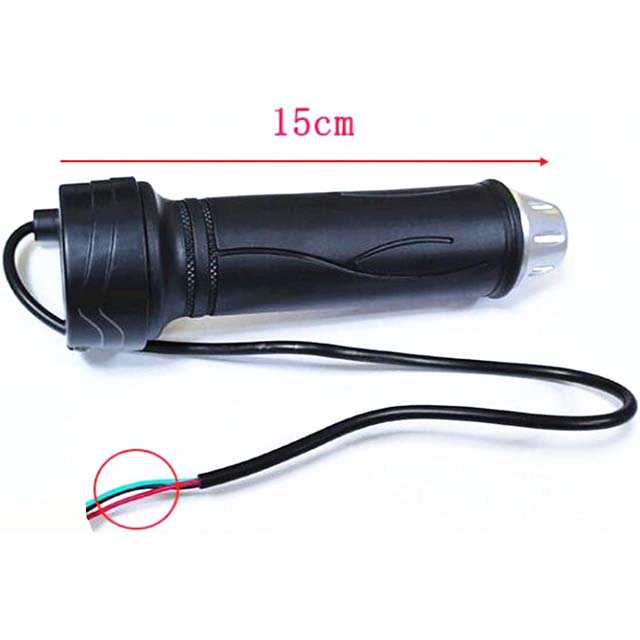 Universal 12V-48V Black Electric Bike Scooter Throttle Handle – No-Brand High-Performance Replacement Control