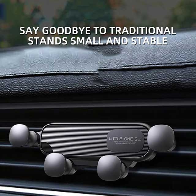 Universal Gravity Car Phone Holder – Air Vent Mount for 4.7–7 Inch Smartphones | Shockproof GPS Clip Stand for Mobile Devices