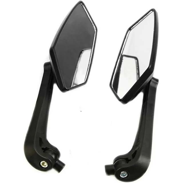 Universal Motorbike Mirror - Rearview Mirrors Pair for Scooter, Moped, ATV & Motorcycle Backup