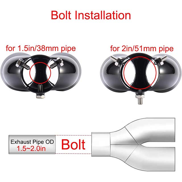 Universal Stainless Steel Tail Throat Car Exhaust Muffler – High Performance, Durable & Noise-Reducing Replacement for Cars