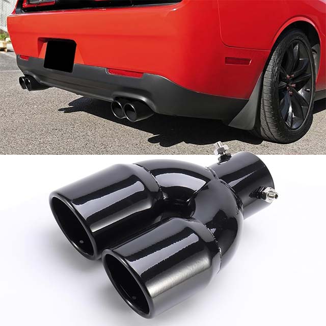 Universal Stainless Steel Tail Throat Car Exhaust Muffler – High Performance, Durable & Noise-Reducing Replacement for Cars