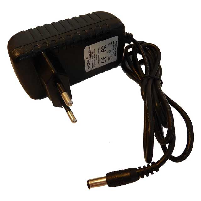 VHBW 220V Power Supply 22W (9V/2.5A) – AC Adapter for Routers, External Hard Drives, Musical Instruments & Amplifiers (SAW24 090 2500)