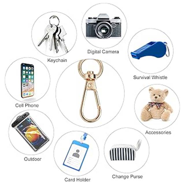 Vicloon Multicolor Neck Lanyard with Wristlet Strap & Leather Keychain – Stylish Print Design for ID Badges and Phones