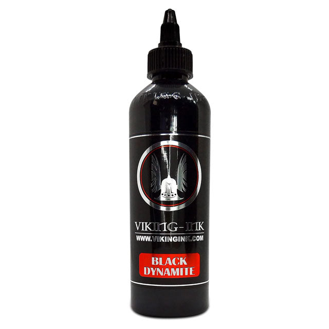 Viking-Ink Black Dynamite Tattoo Ink for B&W Designs – Professional, High Contrast, Long-Lasting Pigment Tattoo Ink