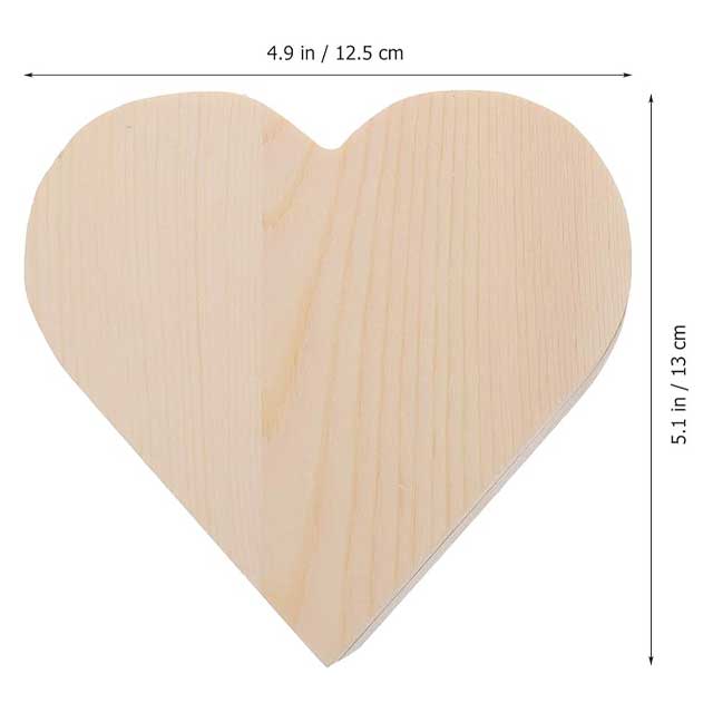 Vintage Bamboo Heart Wooden Box – Small DIY Craft & Gift Storage Box for Jewelry, Earrings, Rings, Necklaces, Wedding & Valentine’s Day Memory Keepsake