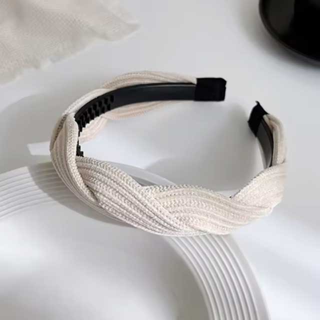 Vintage Lattice Print Sponge Headband for Women – Wide Elastic Hair Hoop | Fashion Hair Accessory