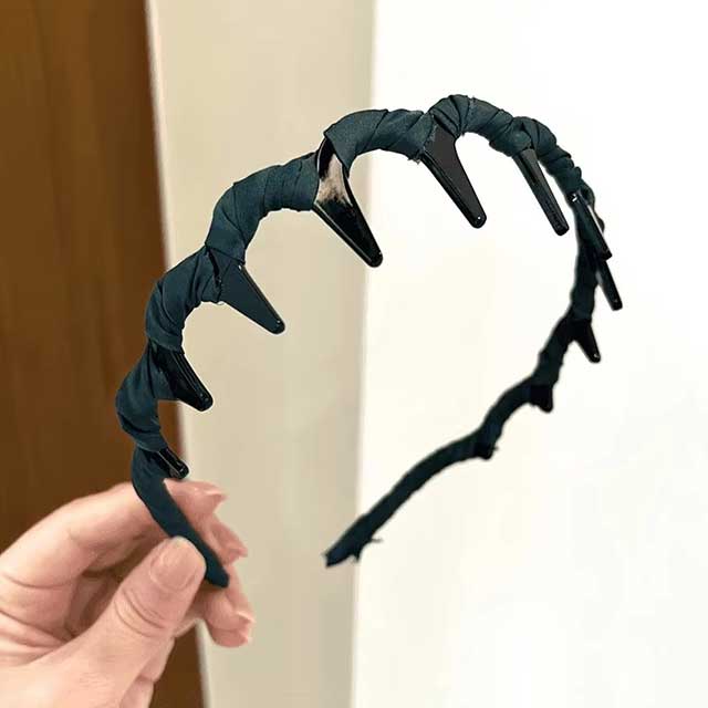 Vintage Non-Slip Teethed Hairband for Women – Fix Bangs & Broken Hair | Sweet Fabric Wrap Headband