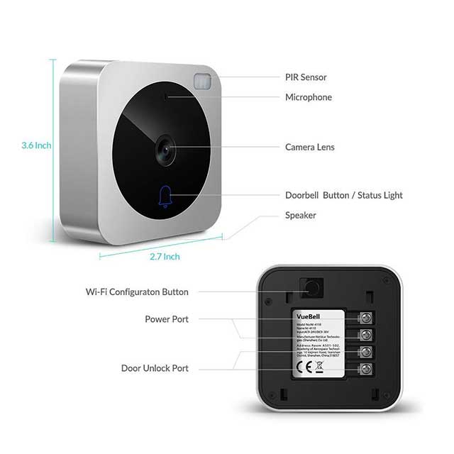 VueBell WIFI HD Camera