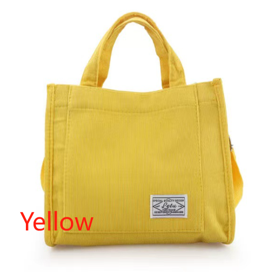 Minimalist Corduroy Small Square Shoulder Bag Casual Crossbody Purse for Women | Stylish & Lightweigh (EGB266)