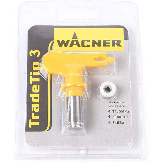 WACNER TradeTip 3 Yellow Airless Spray Gun Tip – High Performance Airless Paint Sprayer Nozzle for Professional & DIY Projects