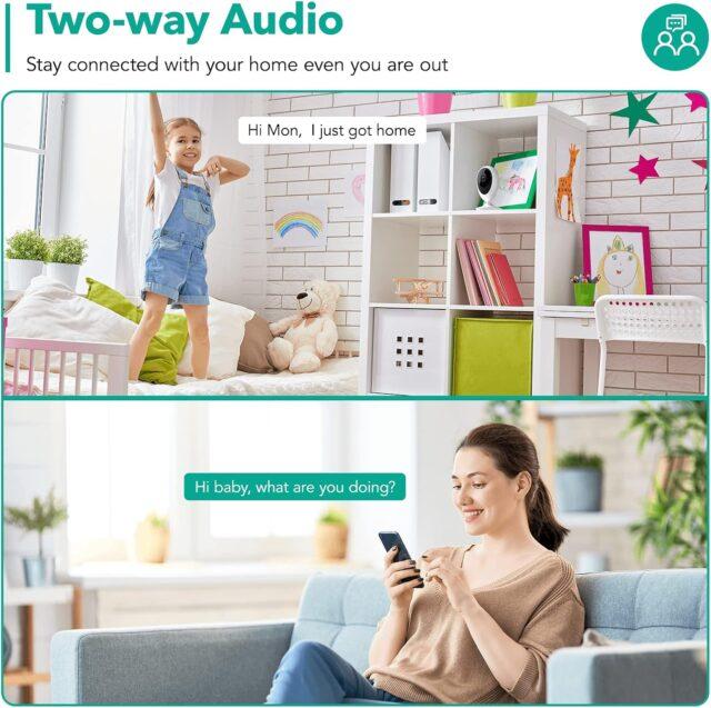 Wansview 1080P Wireless Home Security Camera K5 - 2K Video, Motion Alerts, Alexa Compatible