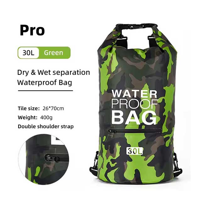 Waterproof Drawstring Backpack – 15L/20L/30L Dry Bag for Kids, Gym, Swimming, Hiking & Camping