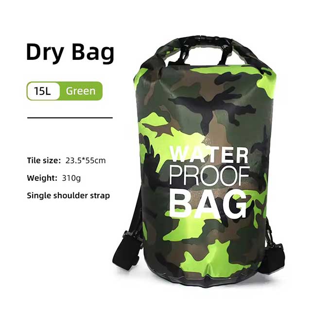 Waterproof Drawstring Backpack – 15L/20L/30L Dry Bag for Kids, Gym, Swimming, Hiking & Camping