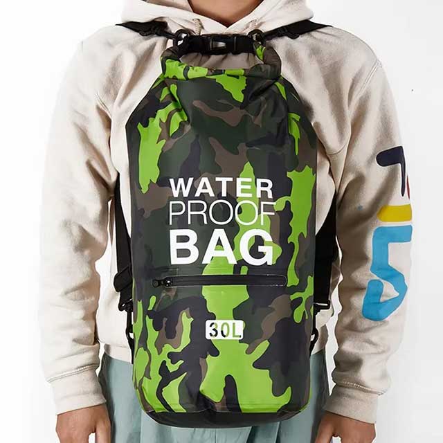 Waterproof Drawstring Backpack – 15L/20L/30L Dry Bag for Kids, Gym, Swimming, Hiking & Camping