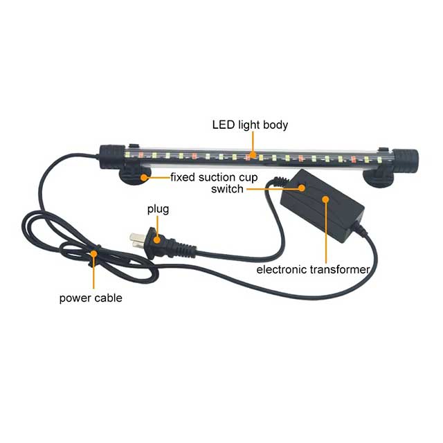 Waterproof LED Aquarium Light – Submersible Fish Tank Clip Lamp for Aquatic Plants & Tank Decor (220–240V)