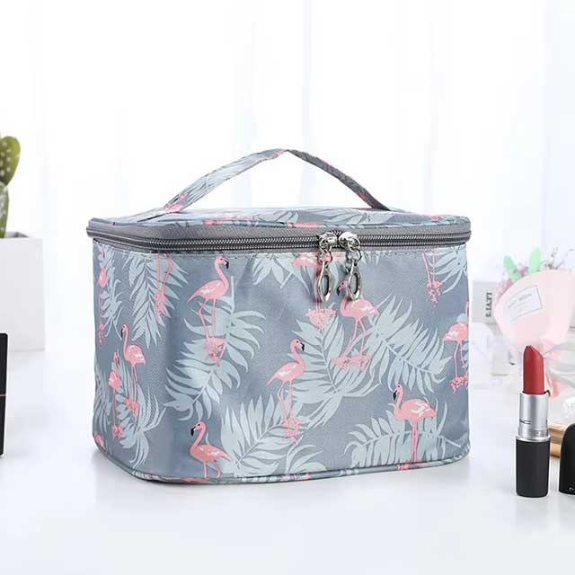 Waterproof Makeup Bag for Women – High Capacity Travel Toiletry Organizer with Zipper for Cosmetics & Beauty Essentials