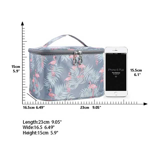 Waterproof Makeup Bag for Women – High Capacity Travel Toiletry Organizer with Zipper for Cosmetics & Beauty Essentials