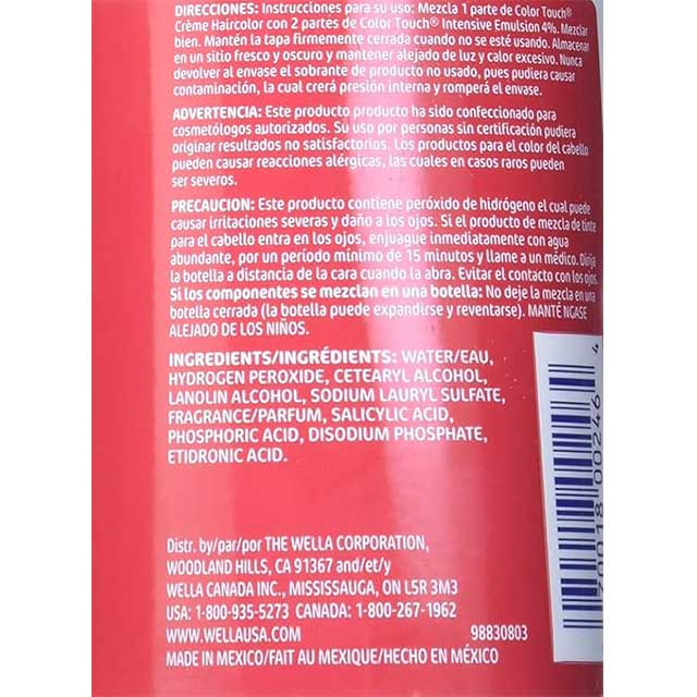 Wella Color Touch Intensive Emulsion