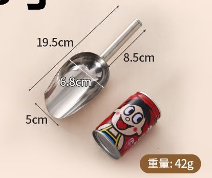 Stainless Steel Ice Scoop & Food Buffet Candy Shovel Durable Kitchen Gadget