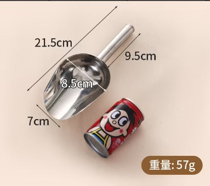 Stainless Steel Ice Scoop & Food Buffet Candy Shovel Durable Kitchen Gadget