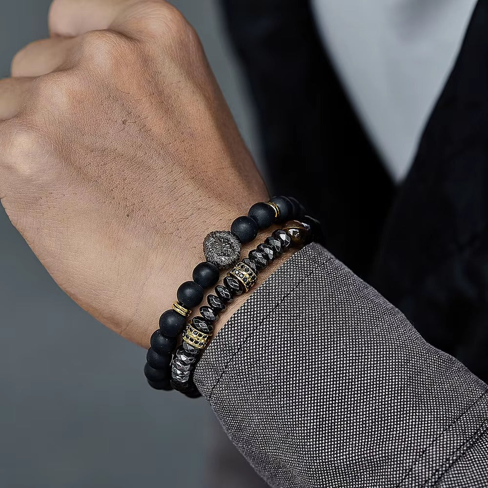 Lion 8mm Beads Bracelet Set