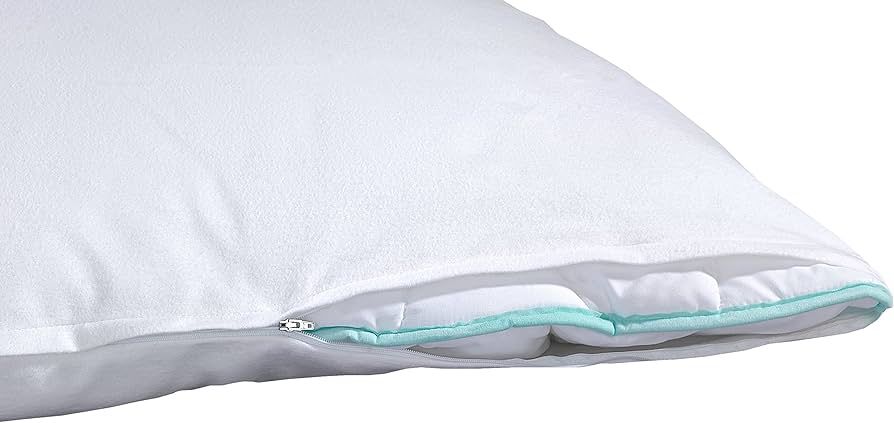 PROCAVE 100% Cotton Flannel Pillowcase 40x145 cm with Zipper – Soft Breathable Long Pillow Cover