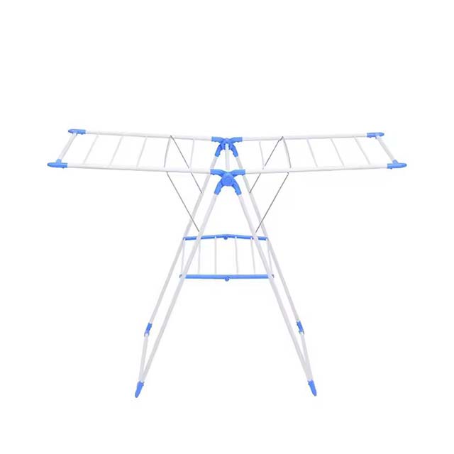 Wholesale Balcony Folding Hanger - Multifunctional Airfoil Clothes & Shoes Drying Rack, Metal & Plastic