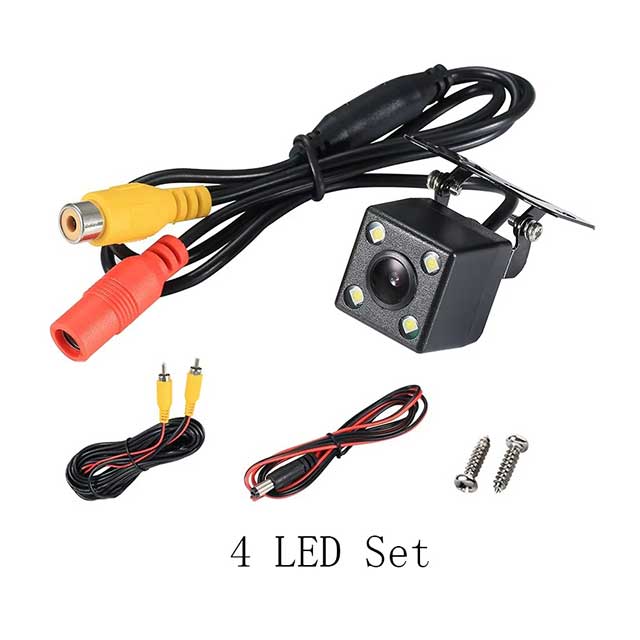 Wide Angle HD Car Rearview Backup Camera – 12 LED Night Vision Reverse Parking Video Camera for Vehicles