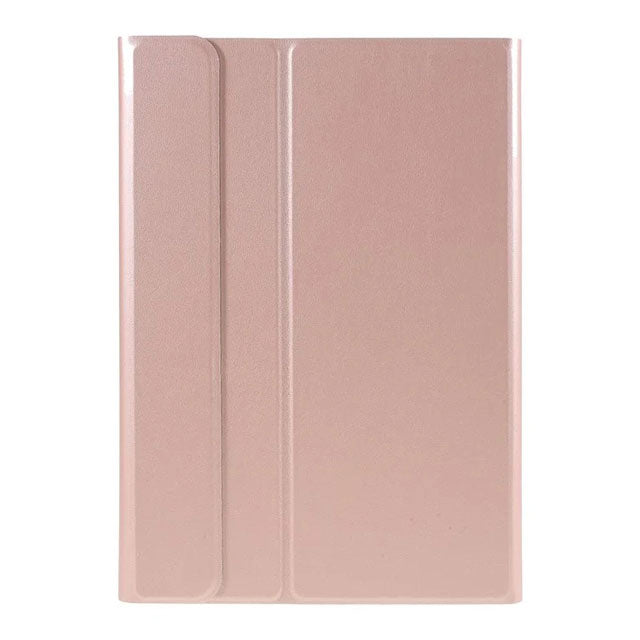 Wireless Bluetooth Keyboard & Leather Stand Cover for Honor Pad 6, Huawei MediaPad T3/C3 10.1, and Enjoy Tablet 2 – Rose Gold