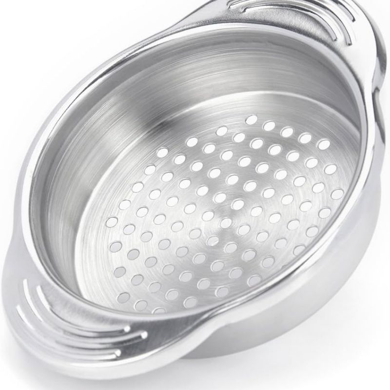 WishDirect Stainless Steel Tuna Can Strainer – Food-Grade Canning Colander & Press – Fits Standard and Wide-Necked Canned Tuna, Beans, and Vegetables – Mess-Free Oil & Brine Remover – Dishwasher Safe