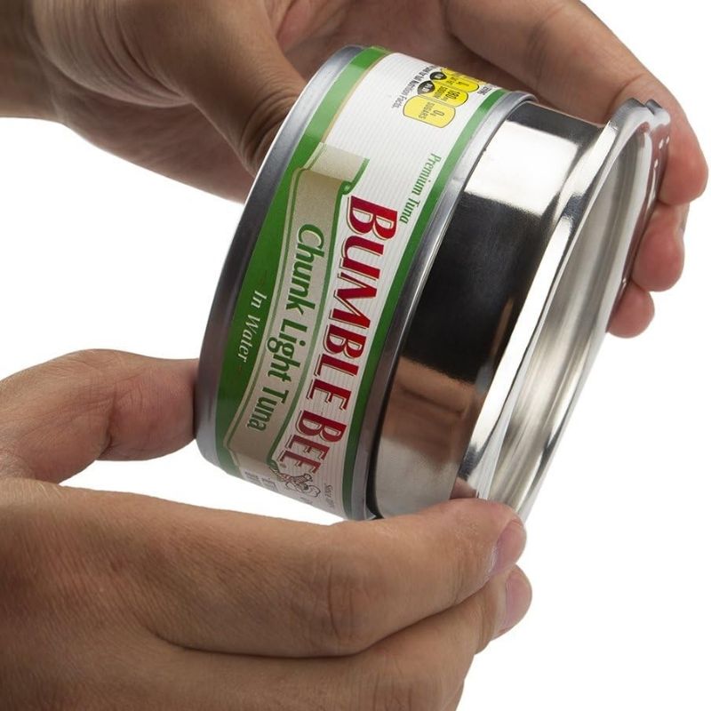 WishDirect Stainless Steel Tuna Can Strainer – Food-Grade Canning Colander & Press – Fits Standard and Wide-Necked Canned Tuna, Beans, and Vegetables – Mess-Free Oil & Brine Remover – Dishwasher Safe