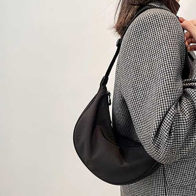 Women's Large Capacity Nylon Crossbody Bag – Adjustable Strap Casual Shoulder Bag for Work, Teachers & Daily Use