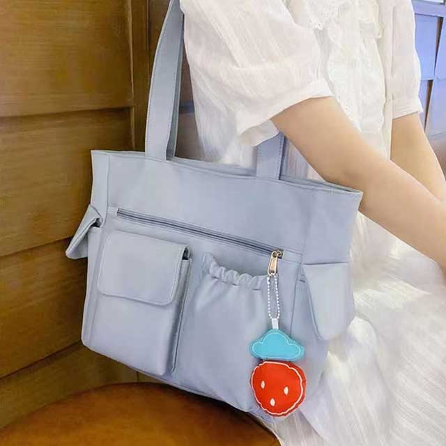 Women's Nylon Shoulder Bag – Preppy Style Messenger Handbag for Students & Travel | Lightweight Crossbody Tote Purse