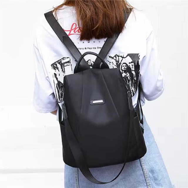 Women's Oxford Cloth Canvas Backpack – Casual Anti-Theft Travel Bag with Stylish Design