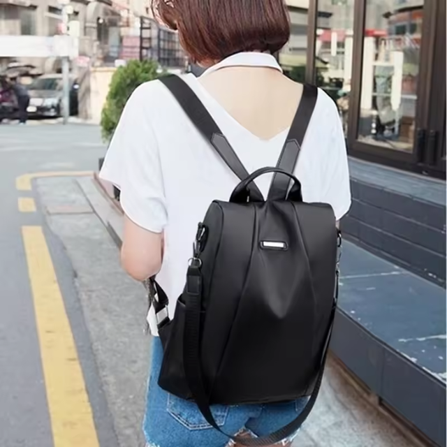 Women's Oxford Cloth Canvas Backpack – Casual Anti-Theft Travel Bag with Stylish Design