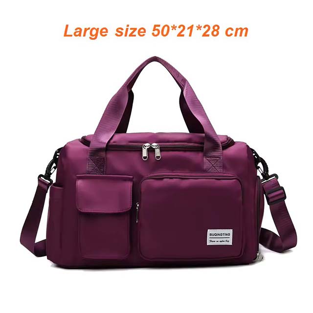 Women's Travel Handbags & Gym Shoulder Bags - Waterproof Oxford Fitness, Camping, Trekking & Hiking Crossbody Bag