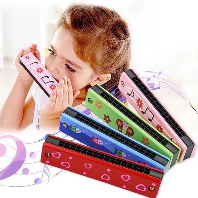 Wooden Harmonica for Kids – Musical Instrument Toy for Early Education & Beginners