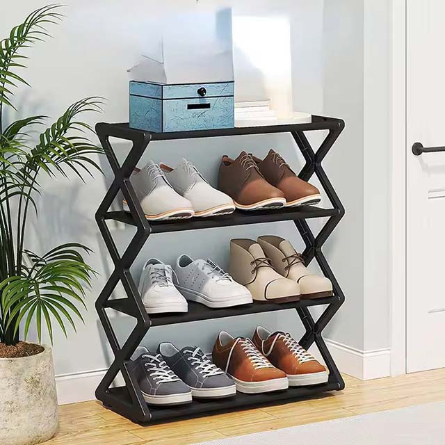 X-Shaped Shoe Rack - Multi-Functional Dust-Proof Shoe Cabinet, Easy Assembly for Simple Home Organization
