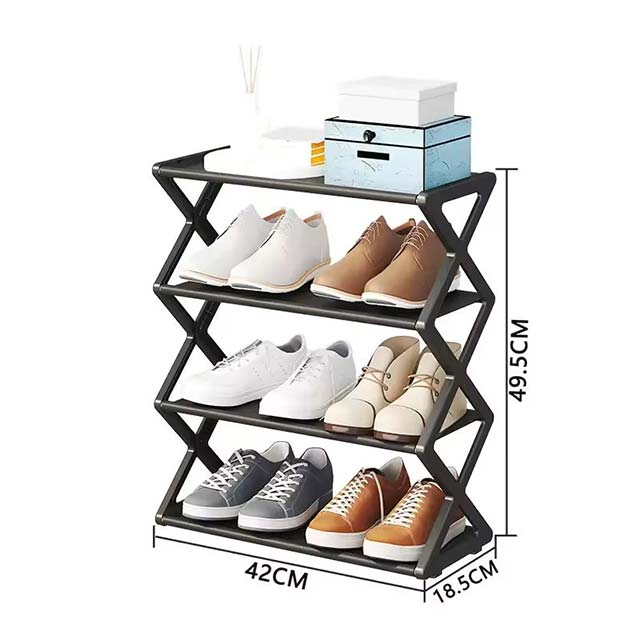 X-Shaped Shoe Rack - Multi-Functional Dust-Proof Shoe Cabinet, Easy Assembly for Simple Home Organization