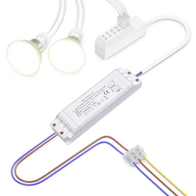 Yafido 230V AC to 12V AC Electronic Transformer – 50-150W Halogen Light Bulb Converter with Overload Protection & Temperature Safety