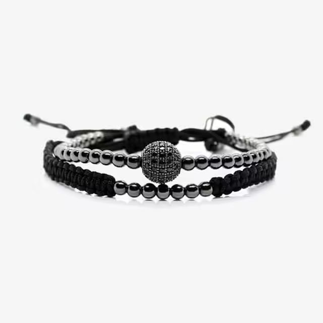 Adjustable Shamballa Bracelet Set (EGBT275)
