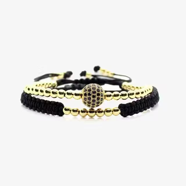Adjustable Shamballa Bracelet Set (EGBT275)