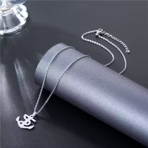 Collier unisexe avec pendentif ancre (EGN165)