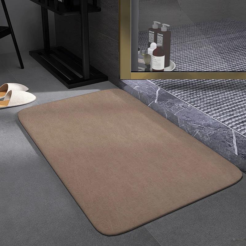 40*60cm Rectangular Absorbent Anti Slip Rubber Quick Dry Bath Mat (EGM020)