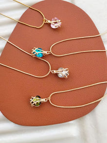 Barbie Diamond Castle Heart Necklace (EGN111)
