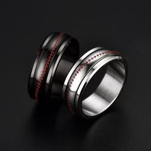 Bague en acier inoxydable en forme de balle de baseball (EGR042)
